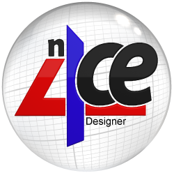 n4ce button logo with n4ce Designer text included